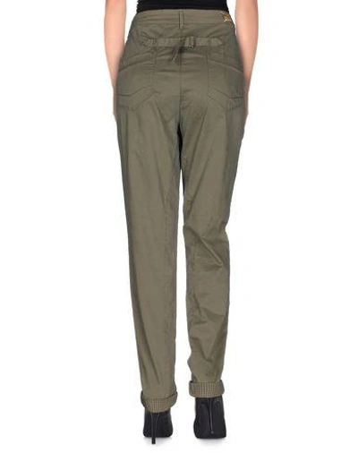 Shop Patrizia Pepe Casual Pants In Military Green