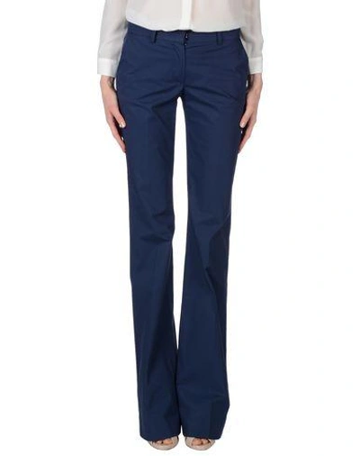 Shop Maurizio Pecoraro Casual Pants In Blue