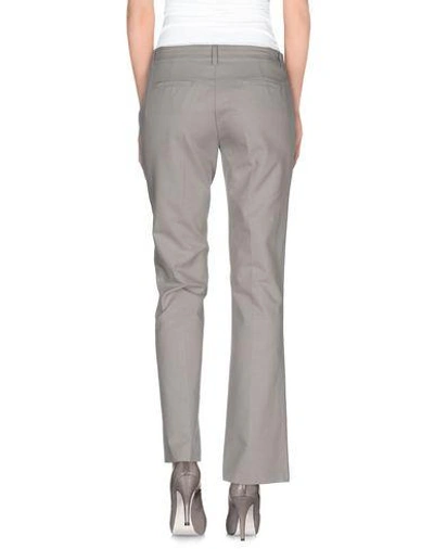 Shop Manila Grace Casual Pants In Light Grey