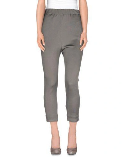 Shop Barena Venezia Cropped Pants & Culottes In Grey