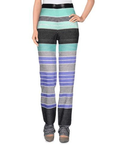 Shop Missoni Casual Pants In Light Green