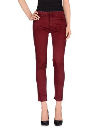 Shop Cycle Casual Pants In Maroon
