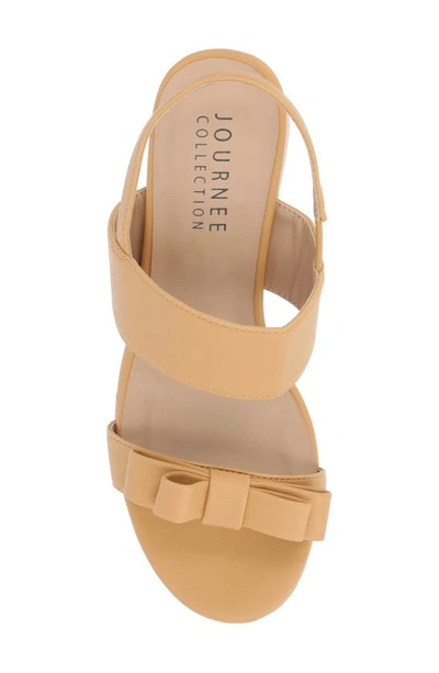 Shop Journee Collection Brookan Platform Sandal In Tan