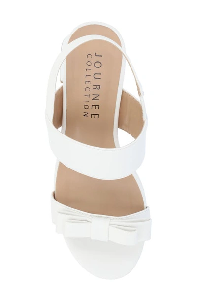 Shop Journee Collection Brookan Platform Sandal In White