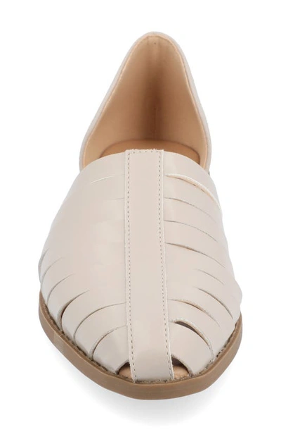 Journee Collection Tru Comfort Anyah Vegan Leather Flat In Grey