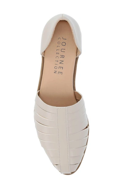 Journee Collection Tru Comfort Anyah Vegan Leather Flat In Grey