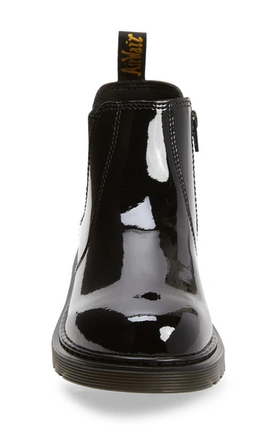Shop Dr. Martens' Dr. Martens Kids' 2976 Patent Chelsea Boot In Black
