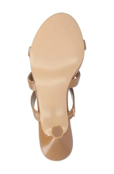 Journee Collection Kristina Bow Strap Slide Sandal In Brown