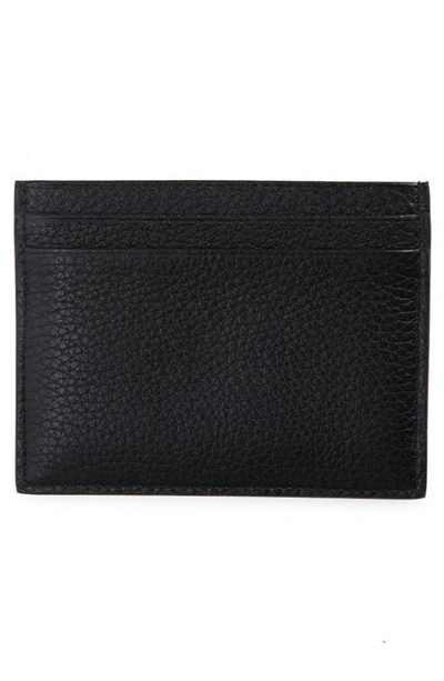 Christian Louboutin Kios Sneaker Sole Leather & Tpu Card Case In Loub Black