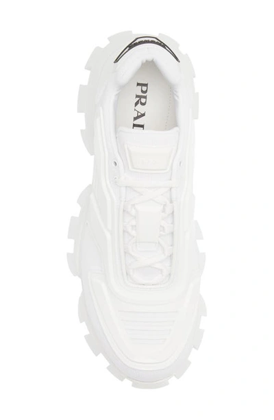 Shop Prada Cloudbust Thunder Lug Sole Sneaker In Bianco