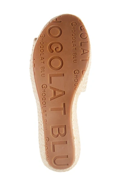 Shop Chocolat Blu Yunis Sandal In Ivory Raffia