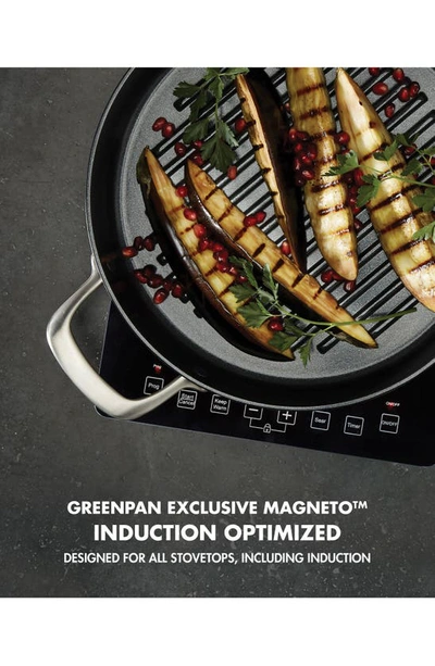 Shop Greenpan Gp5 Infinite8 Healthy Ceramic 11-inch Grill Pan In Black