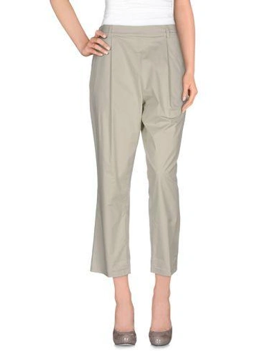 Shop Erika Cavallini Casual Pants In Light Grey