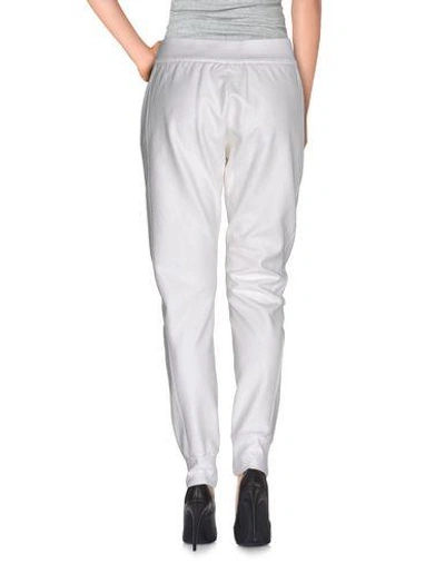 Shop Mm6 Maison Margiela Casual Pants In White