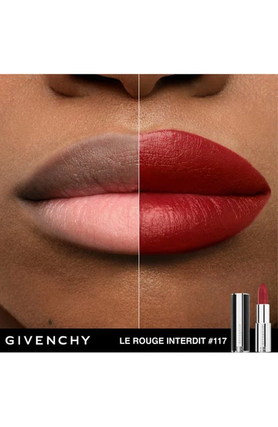 Shop Givenchy Le Rouge Interdit Silk Lipstick Refill In N117