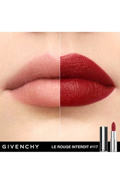 Shop Givenchy Le Rouge Interdit Silk Lipstick Refill In N117
