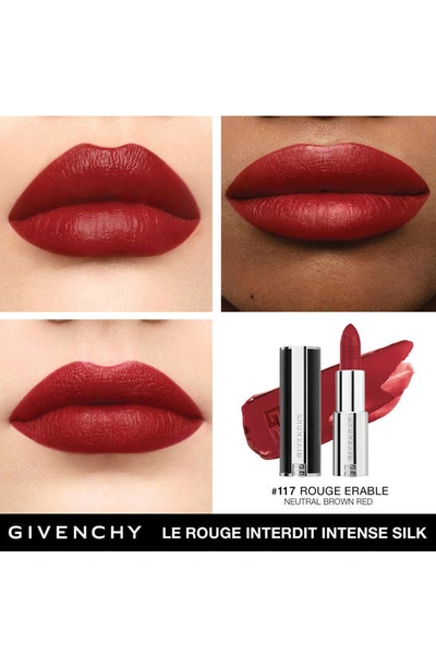 Givenchy Rouge Interdit Intense Silk Satin Matte Lipstick N117 Rouge Erable Refill 0.1 oz / 34 G