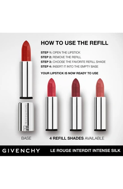 Shop Givenchy Le Rouge Interdit Silk Lipstick Refill In N37