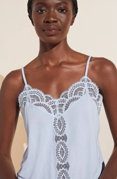 Eberjey Mariana Dreamer Romper In Ice Blue