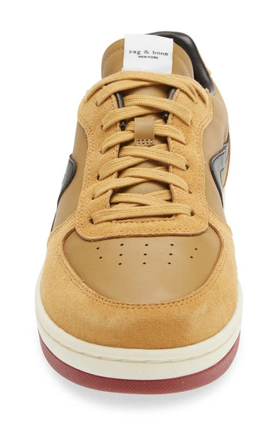 Shop Rag & Bone Retro Court Sneaker In Mustard/ Black