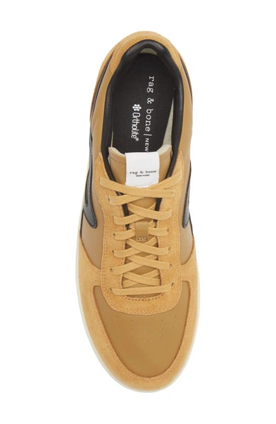 Shop Rag & Bone Retro Court Sneaker In Mustard/ Black