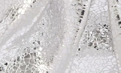 L'alingi Micro Eternity Crystal Top Handle Bag In Silver