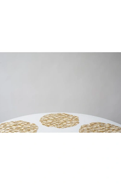 Shop Chilewich Daisy Round Placemat In Gilded