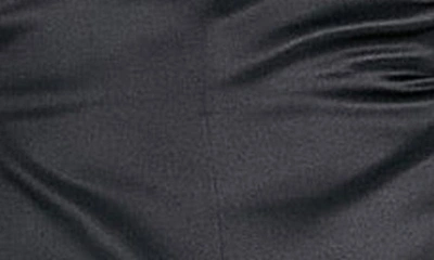 Shop Asos Design Curve Cargo Strapless Satin Jumpsuit In Black