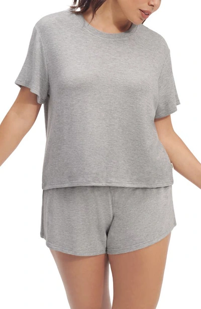 Shop Ugg Aniyah Short Pajamas In Grey Heather