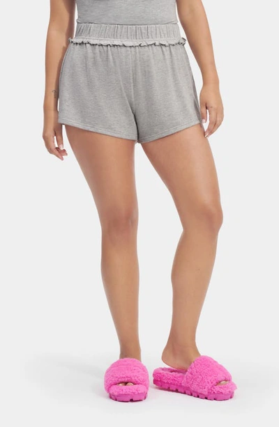 Shop Ugg (r) Aniyah Short Pajamas In Grey Heather