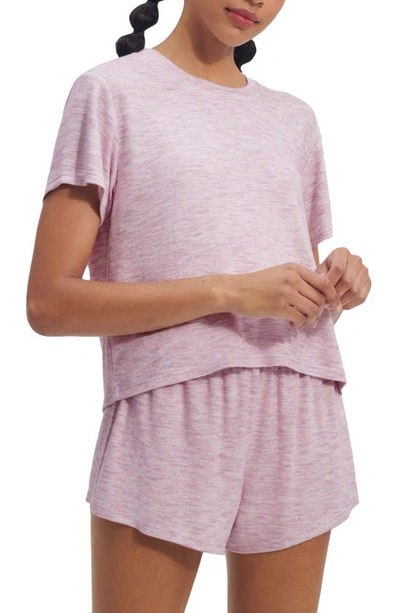 Shop Ugg Aniyah Short Pajamas In Pink Multi Heather