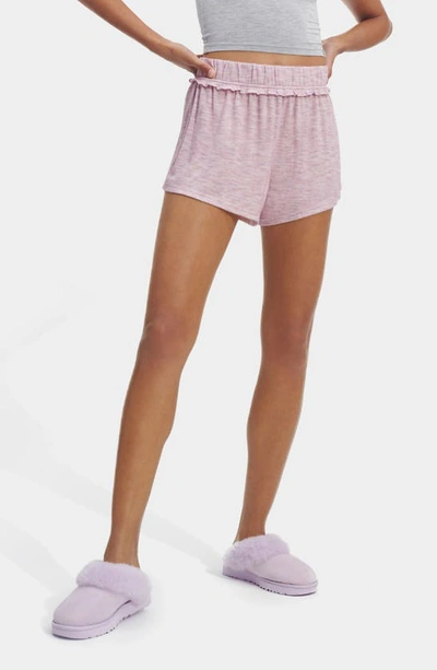 Shop Ugg Aniyah Short Pajamas In Pink Multi Heather