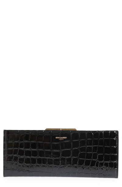 Ysl on sale clutch crocodile