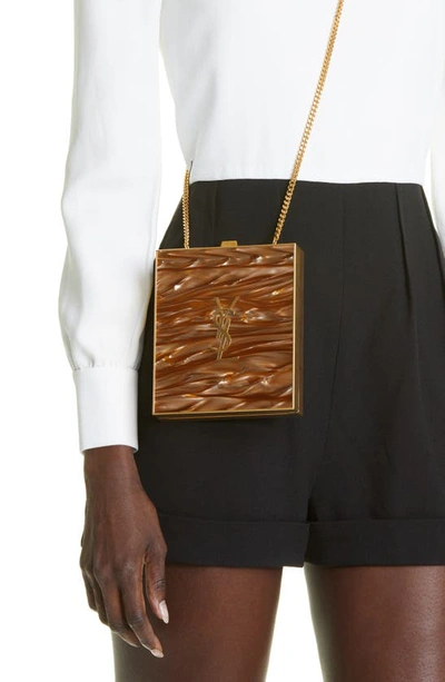 Shop Saint Laurent Tuxedo Box Bag In Shades Be