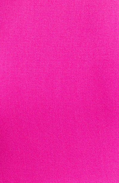 Shop Black Halo Brett Drape Sleeveless Crepe Minidress In Vibrant Pink