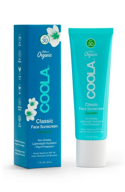 Shop Coolar Suncare Face Classic Sunscreen Spf 30, 1.7 oz In Cucumber