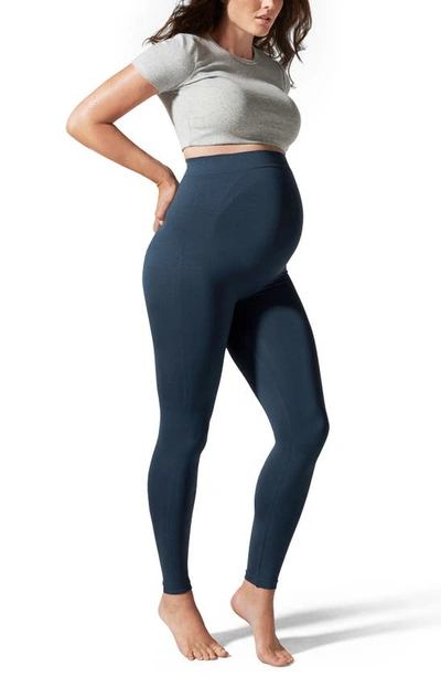 Shop Blanqi Everyday Maternity Belly Support Leggings In Storm