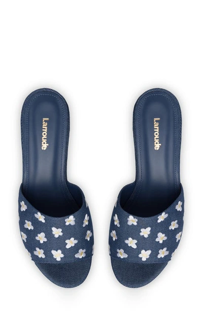 Shop Larroude Miso Platform Sandal In Blue