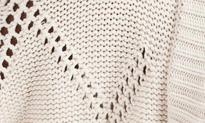 Shop Splendid Open Stitch Cardigan In White Sand