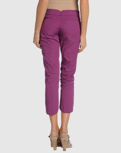 Shop Hoss Intropia Cropped Pants & Culottes In Mauve