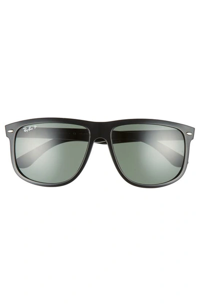 Ray Ban Ray-ban Highstreet 60mm Polarized Flat Top Sunglasses In Green