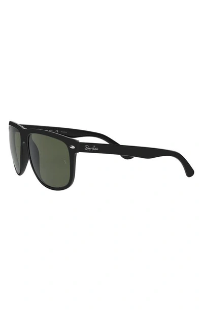 Shop Ray Ban Highstreet 60mm Polarized Flat Top Sunglasses In Black Polarized