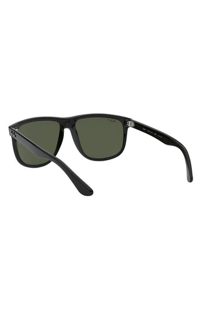 Shop Ray Ban Highstreet 60mm Polarized Flat Top Sunglasses In Black Polarized