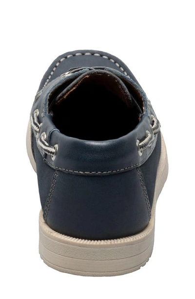 Shop Florsheim Kids' Croquet Boat Shoe In Navy