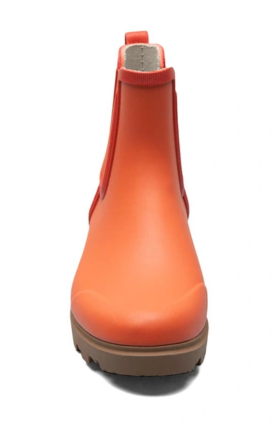 Bogs Holly Waterproof Chelsea Boot In Burnt Orange