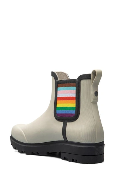 Shop Bogs Holly Waterproof Chelsea Boot In White Multi