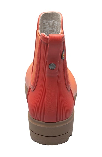 Bogs Holly Waterproof Chelsea Boot In Burnt Orange