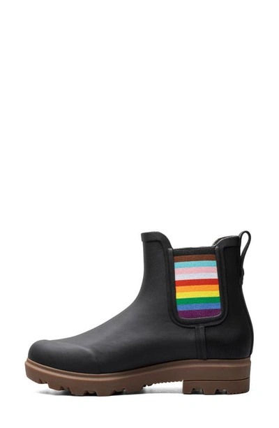Shop Bogs Holly Waterproof Chelsea Boot In Black Multi
