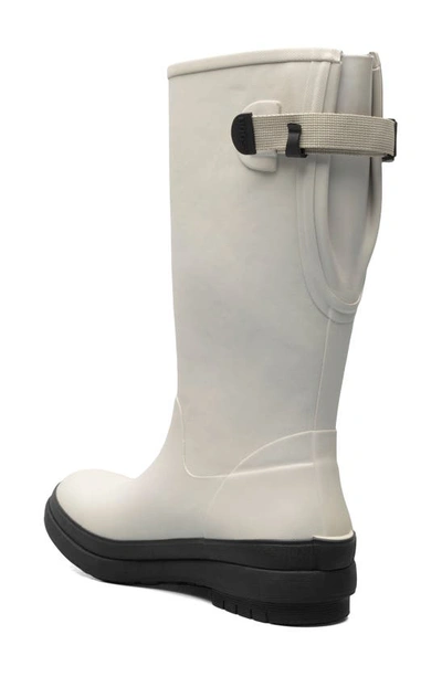 Bogs Amanda Ii Tall Waterproof Adjustable Calf Rain Boot In Oyster