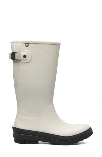 Bogs Amanda Ii Tall Waterproof Adjustable Calf Rain Boot In Oyster